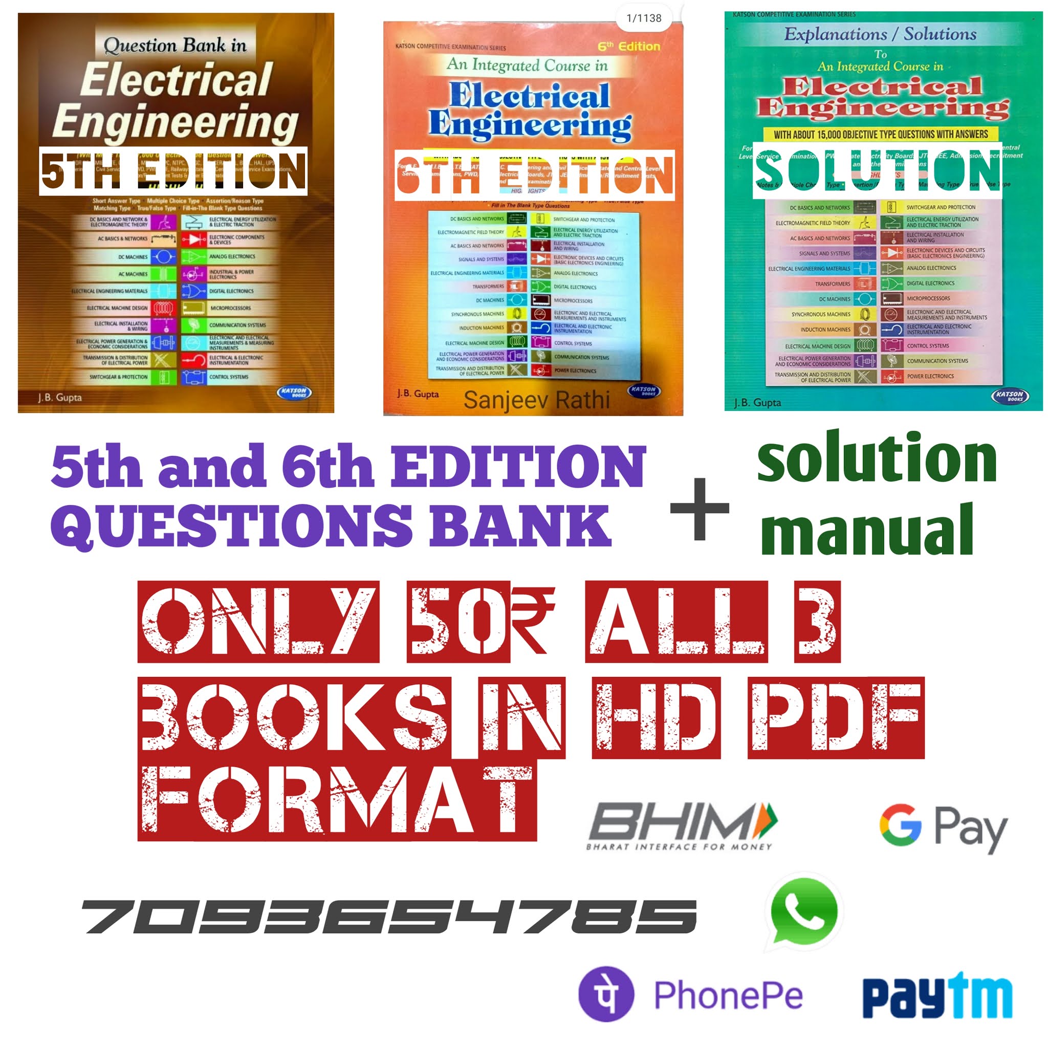Jb Gupta electrical engineering solutions pdf