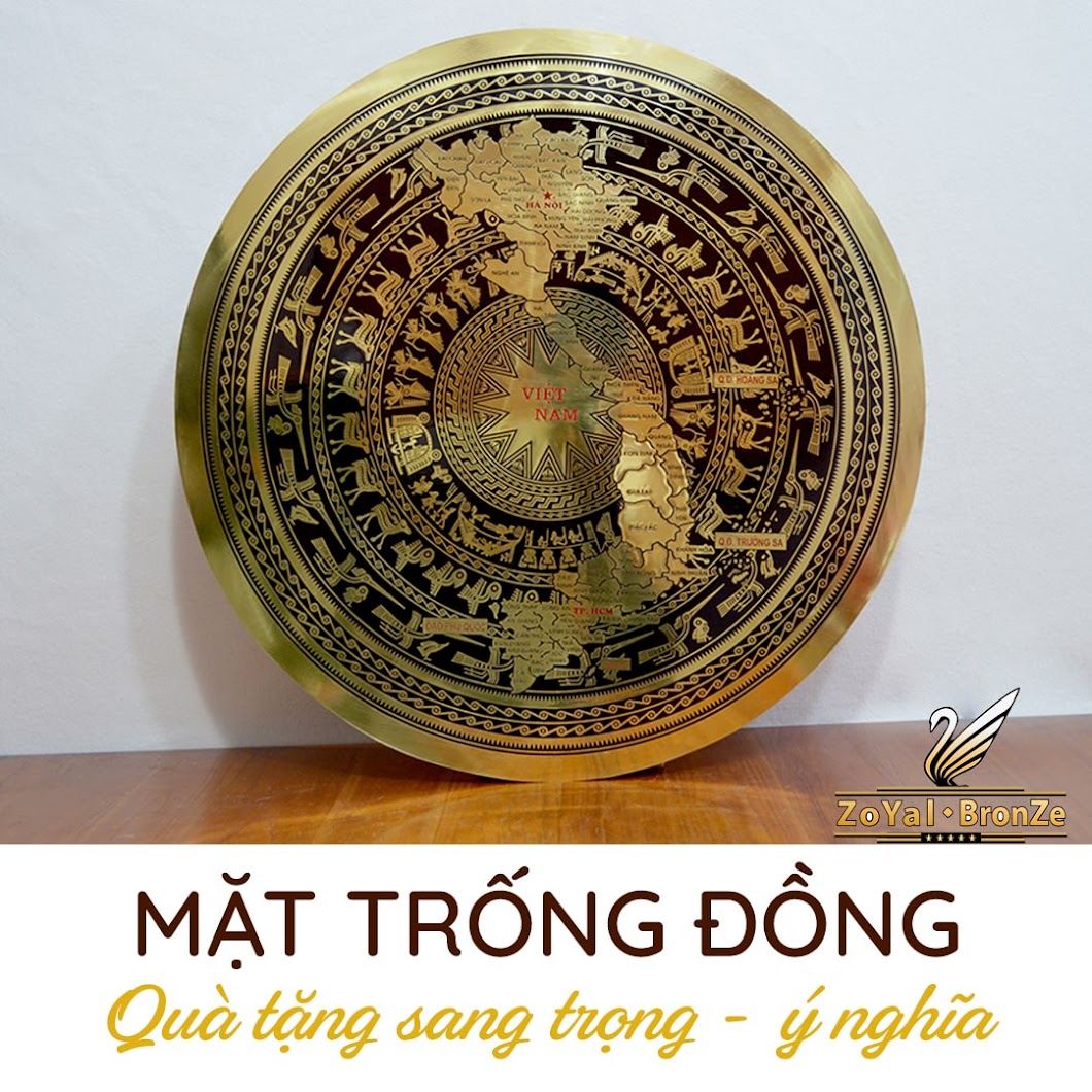 [A117] Mặt trống đồng treo tường: Top 5 quà tặng ý nghĩa nhất