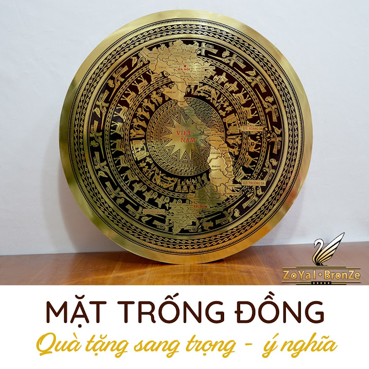 [A117] Top 10 mẫu mặt trống đồng treo tường chạm khắc tinh xảo