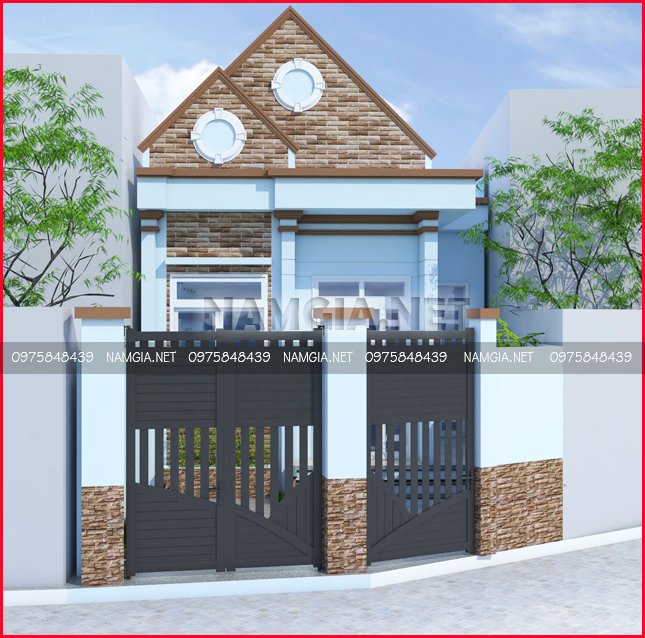 M05Nhà cấp 4 giả mái thái 63x10m