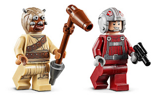 Tusken Raider and Pilot minifigure