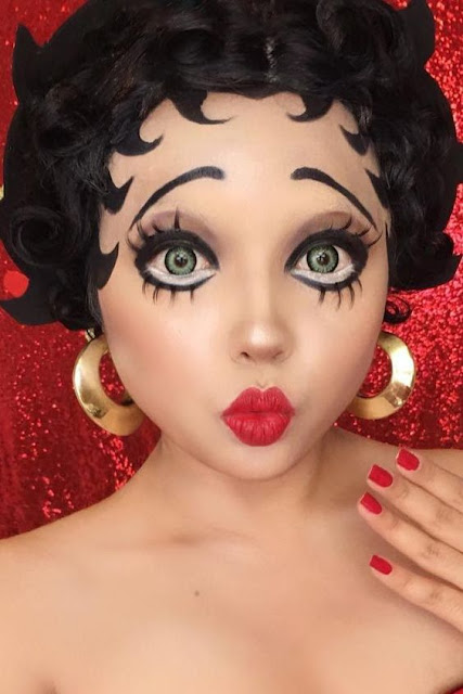 maquillaje de Betty Boop