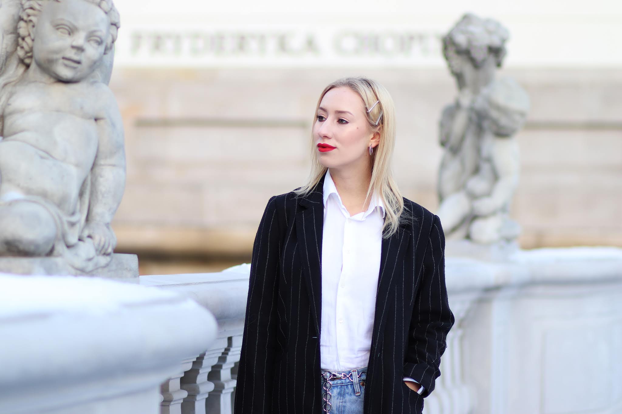 Miejski look z butami Fila