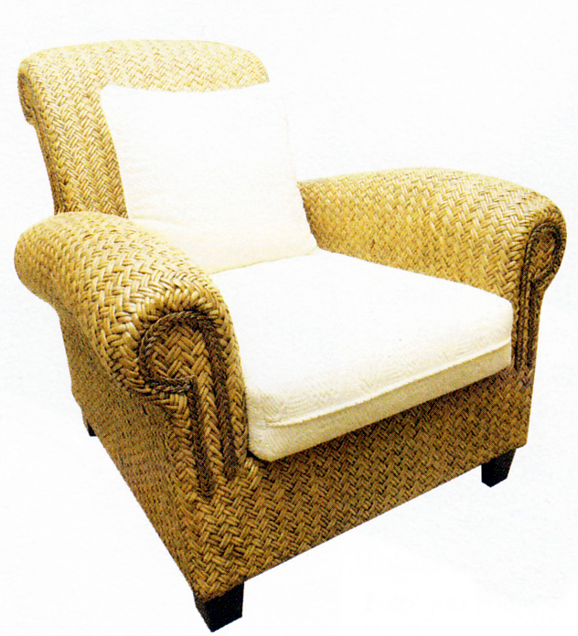  Kursi  Rotan  Klasik Single Arm Chair Rumah Idaman Kita
