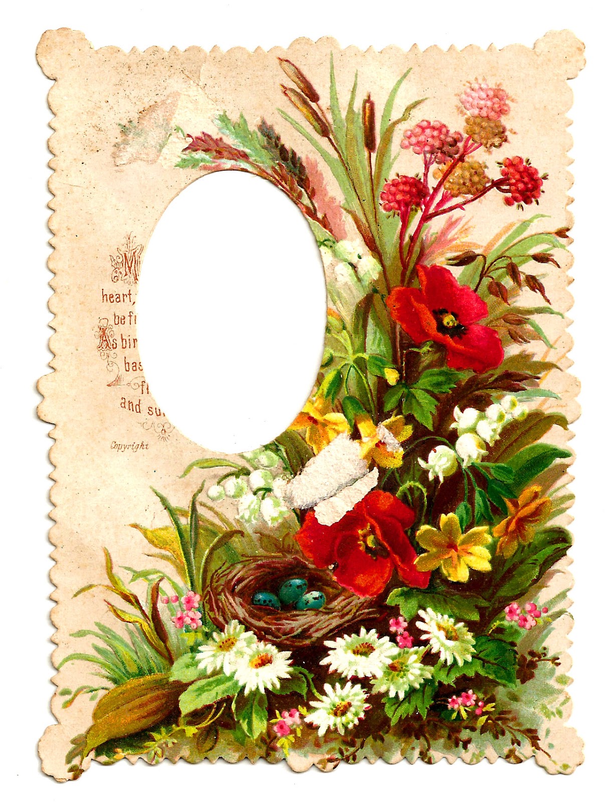 Antique Images: Digital Antique Free Frames Paper Crafting Floral