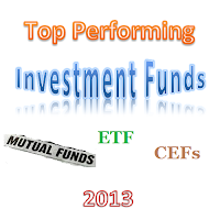 YTD Top Performing Investment Funds 2013 - Mutual Fund, ETF and CEF