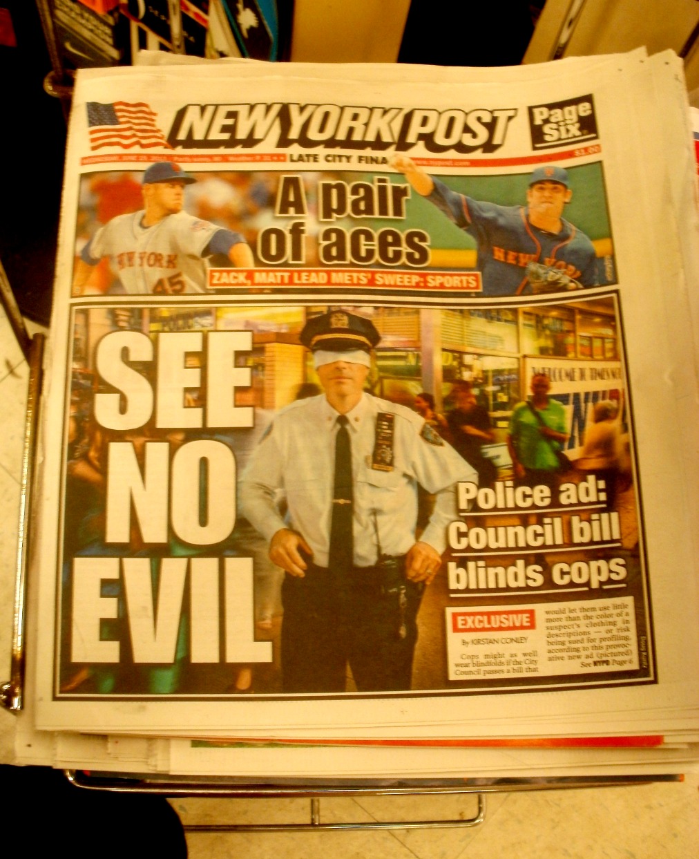 Midtown Blogger/Manhattan Valley Follies "Yellow Journalism" Rupert Murdoch's New York Post
