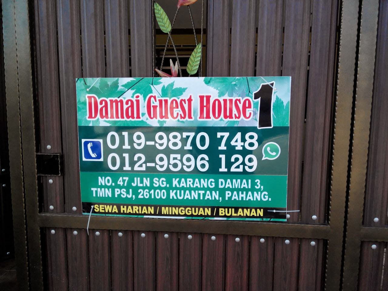 Damai Guest House di Kuantan Pahang