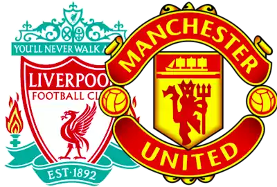 Análisis y pronóstico Liverpool vs Manchester United Premier League 17-1-21 escudos liverpool y manchester united