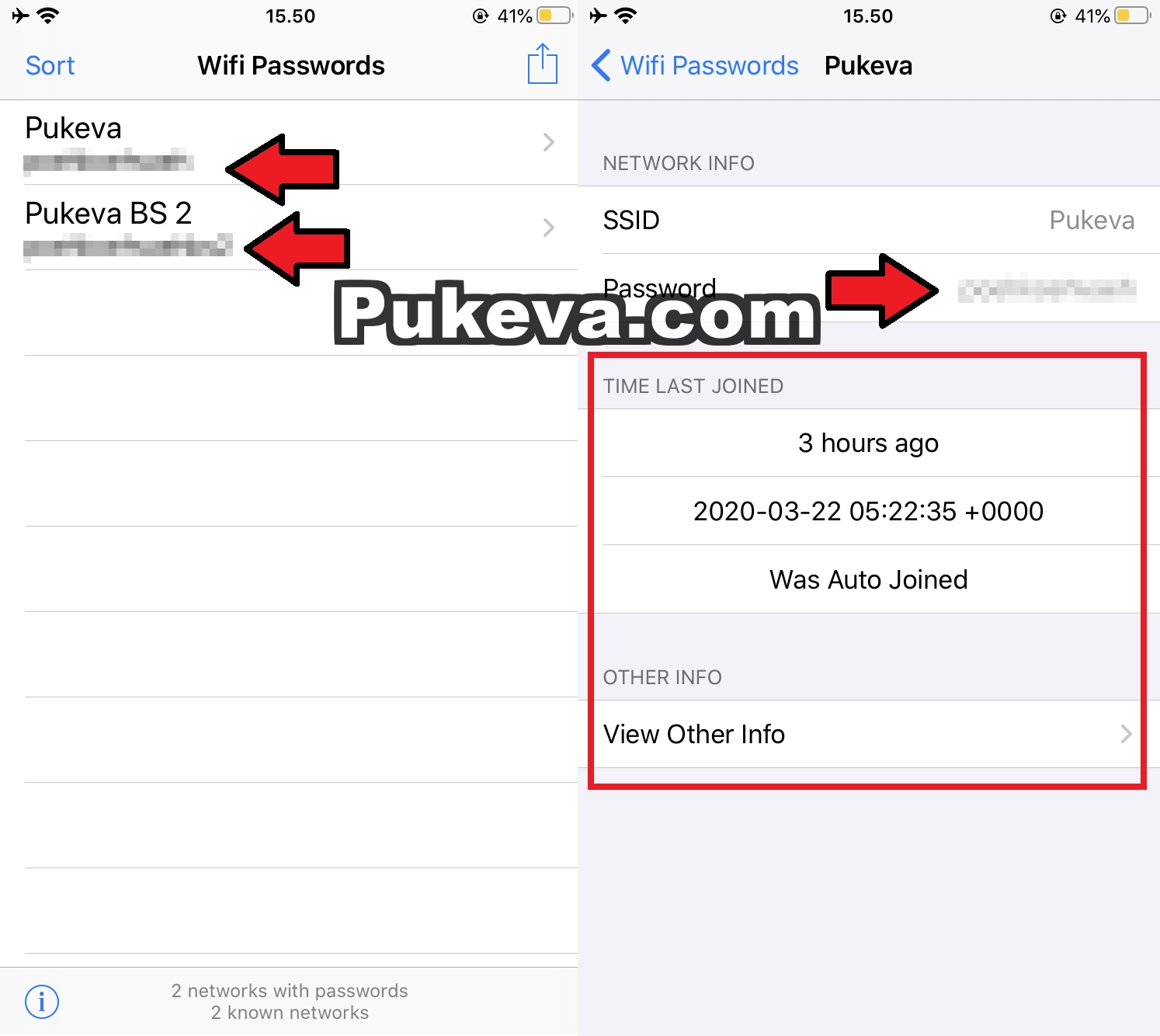 Узнать пароль wifi iphone