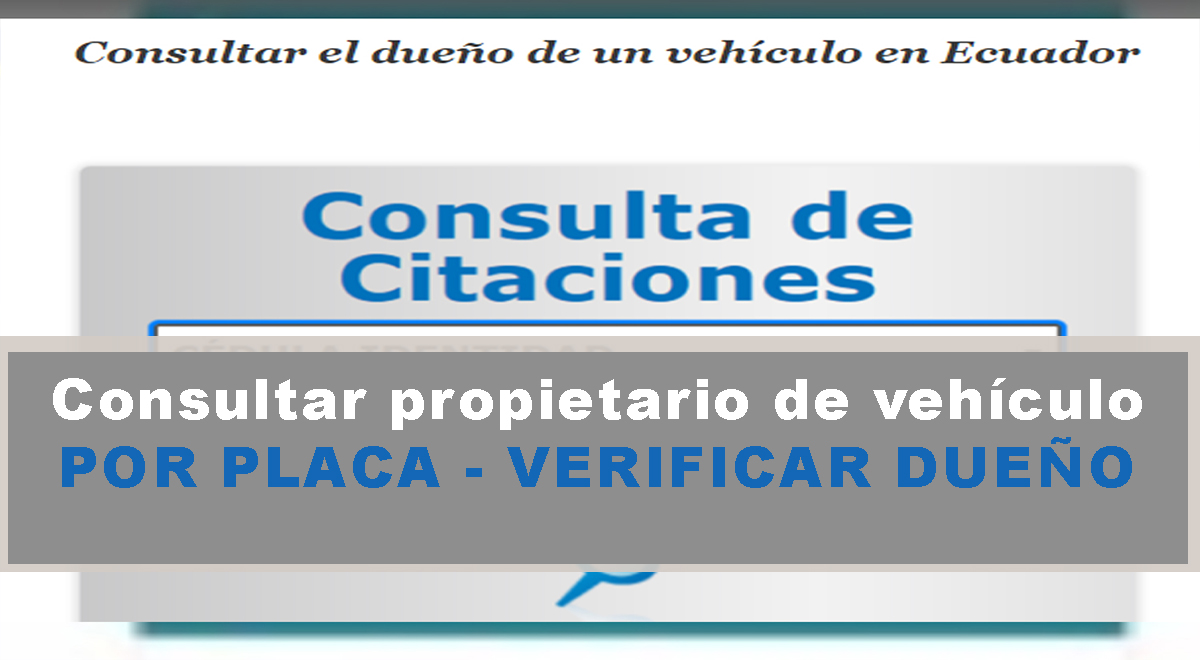 Consultar propietario de vehículo por placa Verificar dueño consultas ahora