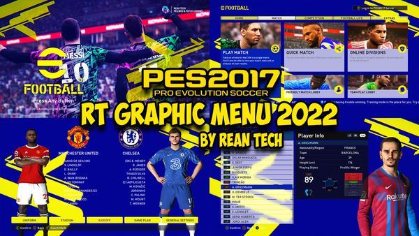 PES 2017 RT Graphic Menu 2021 by Rean Tech ~