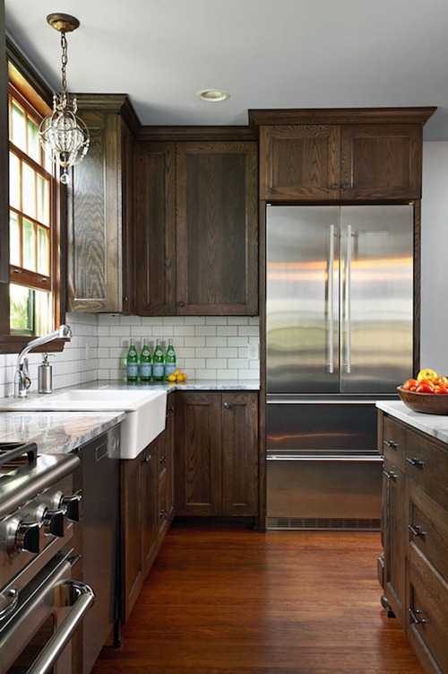 7 Beautiful Dark and Light Brown Kitchen Cabinet Ideas - Dream House