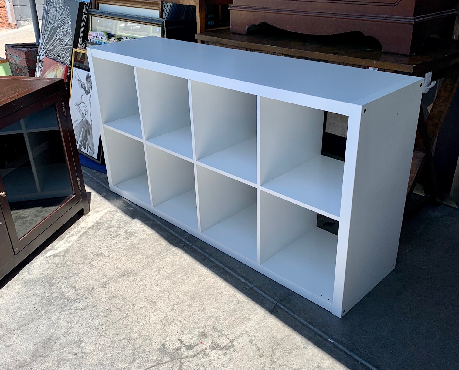 UHURU FURNITURE & COLLECTIBLES SOLD 106828 White 8Cube Cubbie Shelf