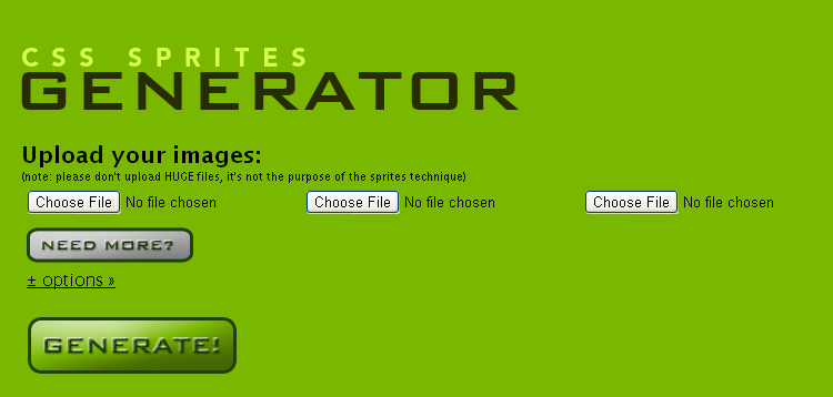 CSS Sprites generator ~ Τσόκαρο blog