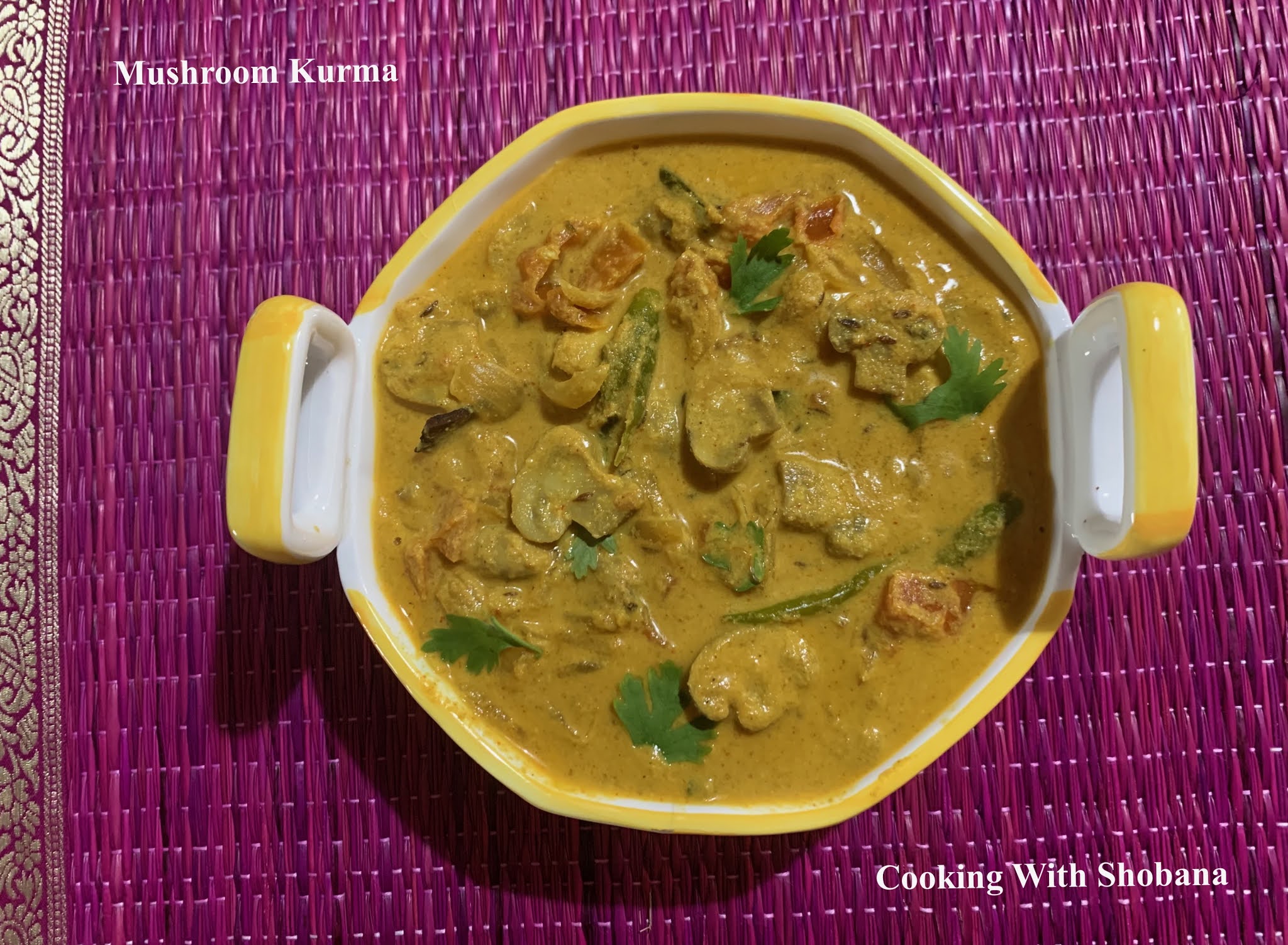 Cooking With Shobana MUSHROOM KURMA