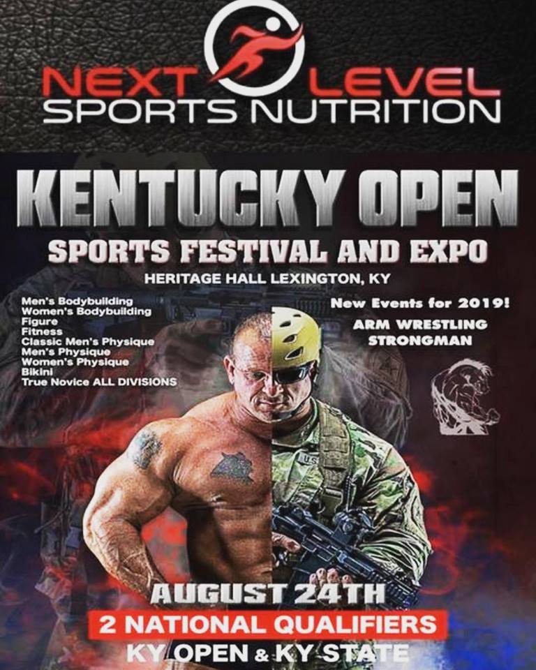 NPC STRONG Kentucky Next Level Sports Nutrition, Title Sponsors, 2019