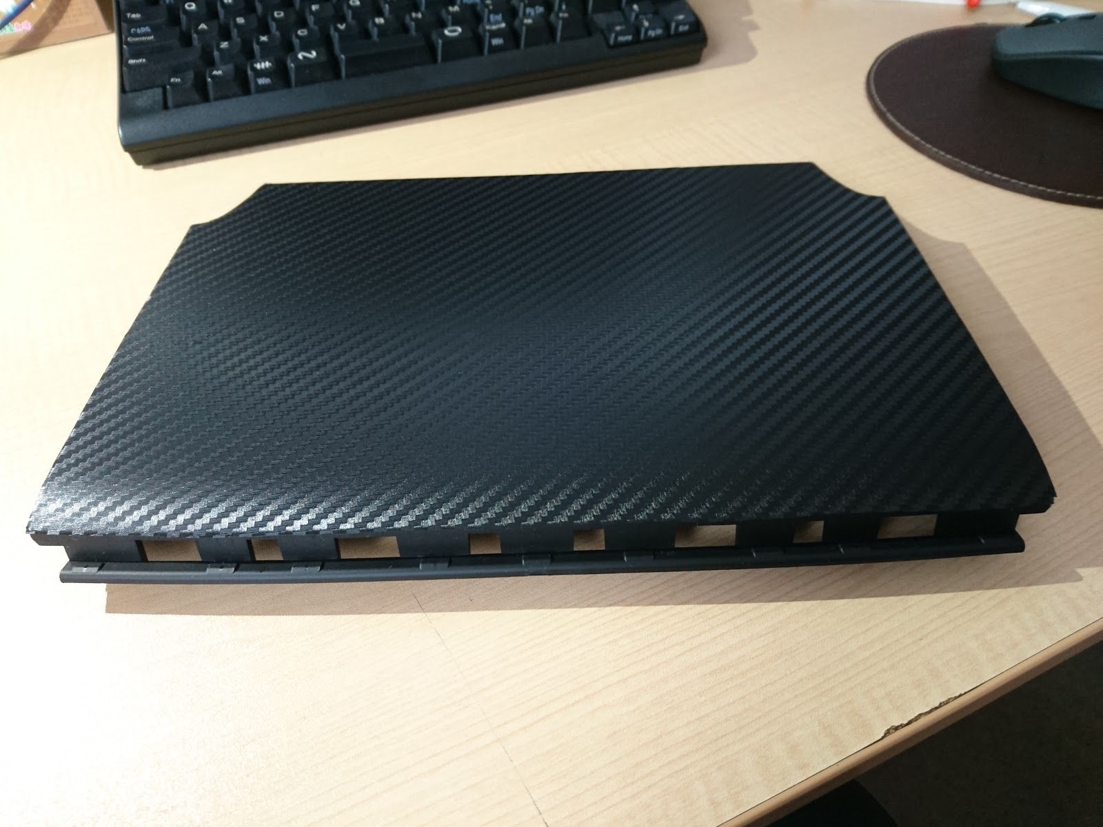 ももんがの部屋 自作 カーボンmfdロアパネル