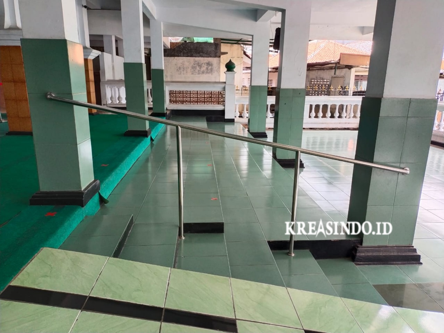 Handrail Tangga Masjid Stainless pesanan Bpk Naufal untuk Masjid Al Ihsan Cilandak Jakarta