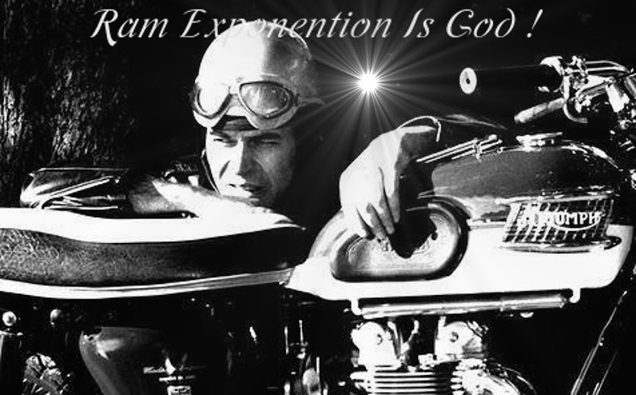 Ram Exponention with his 500 Triumph 1962