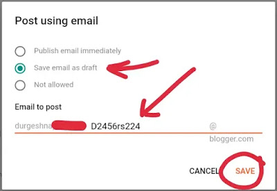 Blogger Blog Settings post using email में क्या करें - Mail2blogger Blogger Blog Settings post using email में क्या करें, mail2blogger Email se Blog पर post kaise Kare, post using email - ईमेल के इस्तेमाल से पोस्ट करें