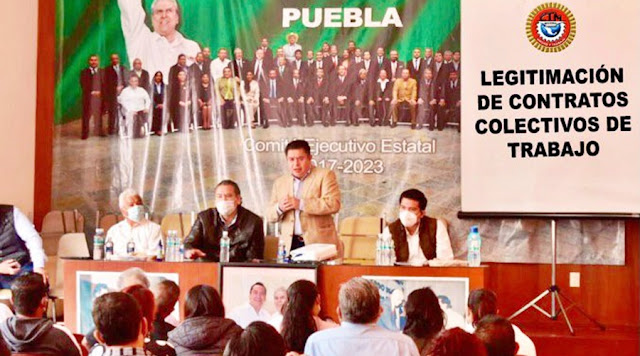 Fernando Salgado, capacita en Puebla sobre legitimación de contratos colectivos de trabajo