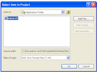 add licence.rtf to license agreement dialog