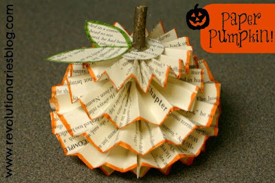 Recycled Paper Pumpkin