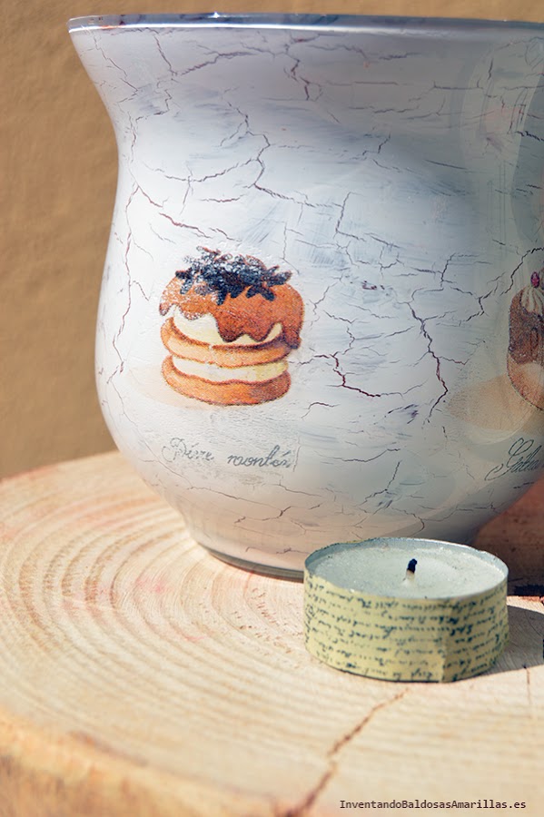 DIY decorar botes de cristal