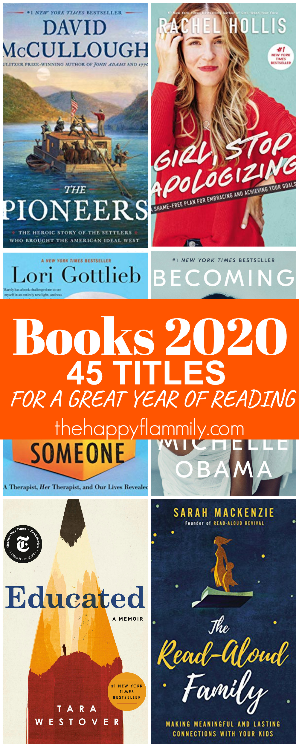 Books to read in 2020. The best books to read in 2020. The best nonfiction books. Nonfiction books to read in 2020. Booklist for 2020. The best books in 2020. Adult nonfiction book list 2020. #Books #reading #nonfiction #selfhelp