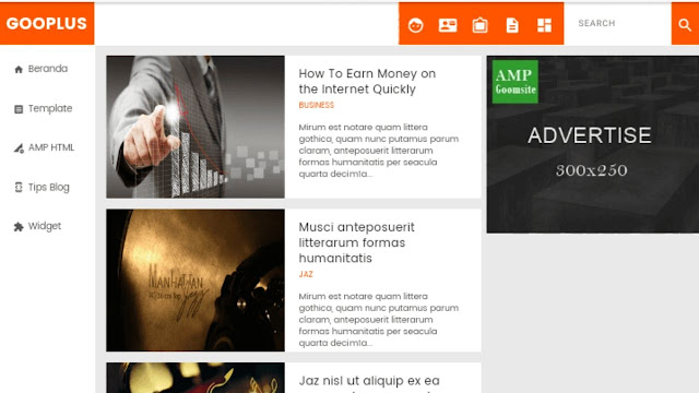 AMP Blogger Template