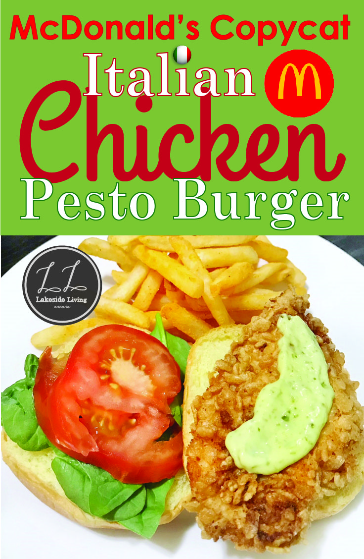 Recipe "MustTry" Delicious McDonald's Copycat Italian Pesto Burger