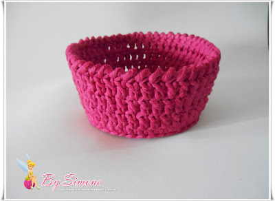  porta treco crochê endurecido