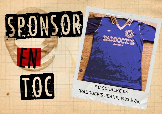 Sponsor en toc. SCHALKE 04 (Paddock's Jeans).