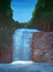 waterfall waterfalls painting paintings ocean activity painted beach steer ann classes holiday playz happy amazing