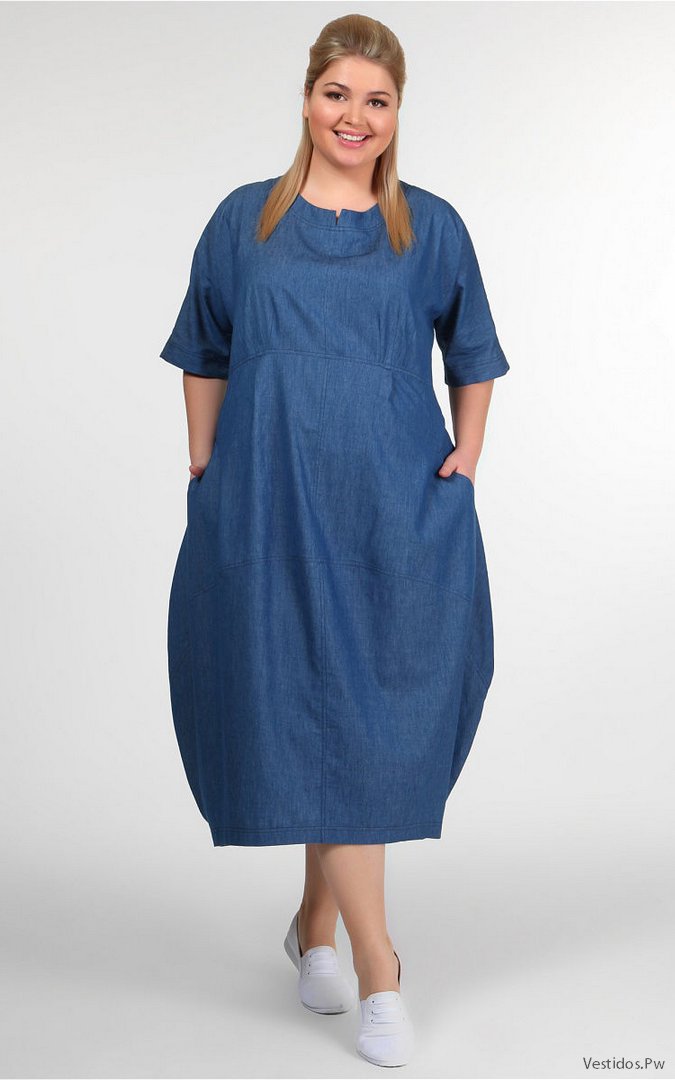 +30 [FOTOS] Vestidos de Mezclilla Con