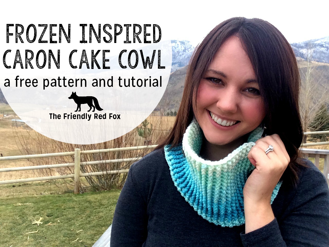 Free Pattern Frozen Inspired Caron Cake Cowl 
