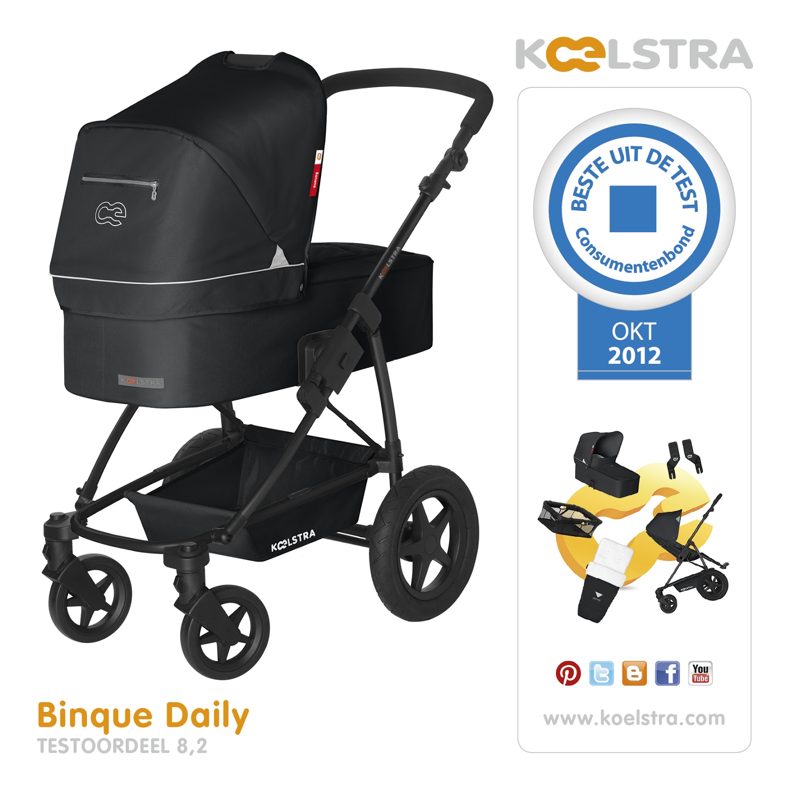 Blog van Jan Arend Koelstra: Kinderwagen niet alleen hip maar vooral  functioneel