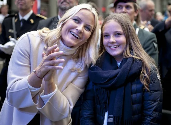 Crown Prince Haakon, Crown Princess Mette-Marit, Princess Ingrid Alexandra and Prince Sverre Magnus in Bergen