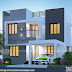 1775 square feet modern 3 BHK house