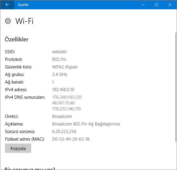 Windows'ta IP adresi bulmanın 8 yolu (tüm sürümleri) 3 ipadresini %25C3%25B6%25C4%259Frenme ayarlar donan%25C4%25B1m