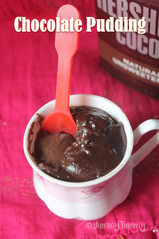 Eggless Chocolate Pudding Recipe Yummy Tummy