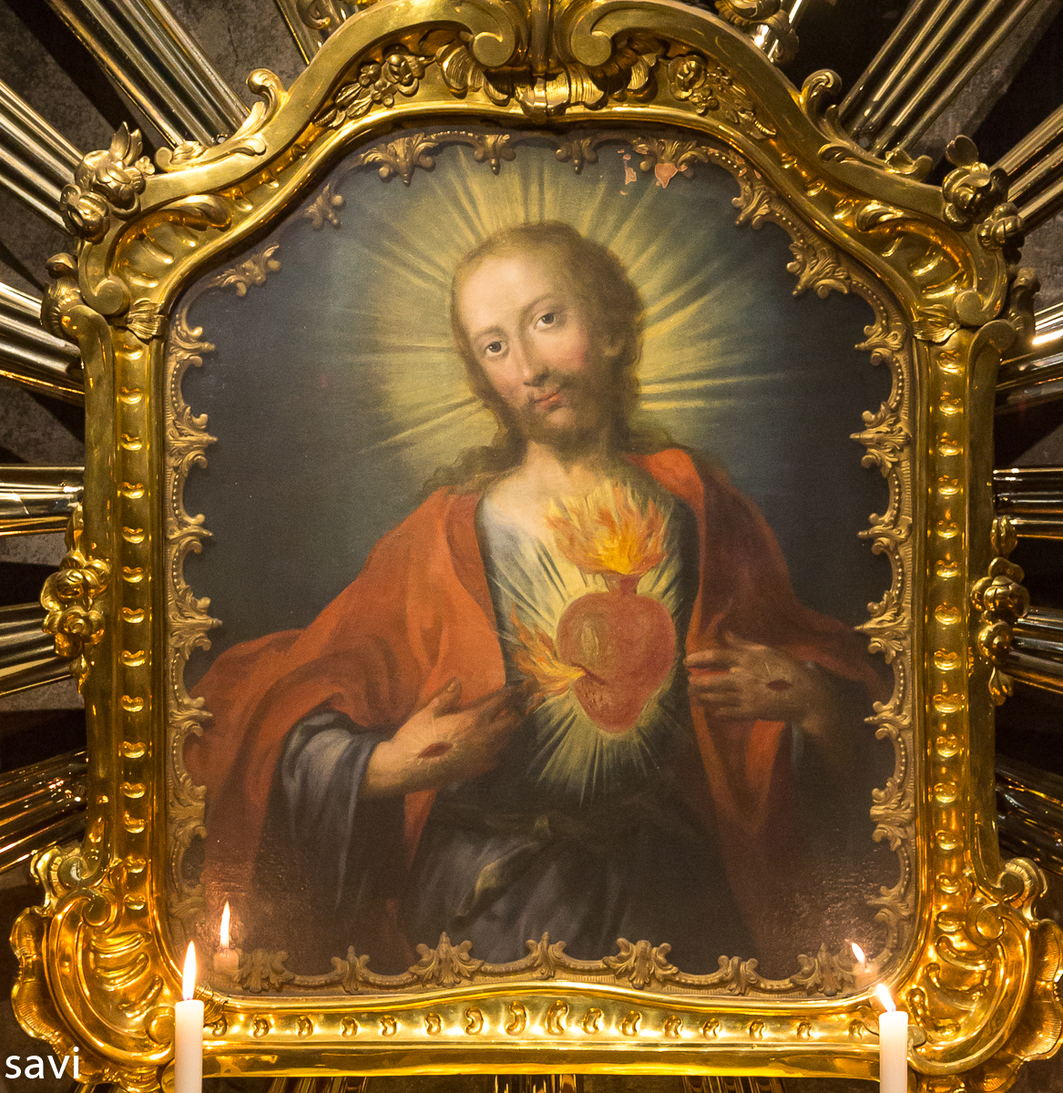 sacerdos viennensis Herz Jesu (blumig umrahmt)