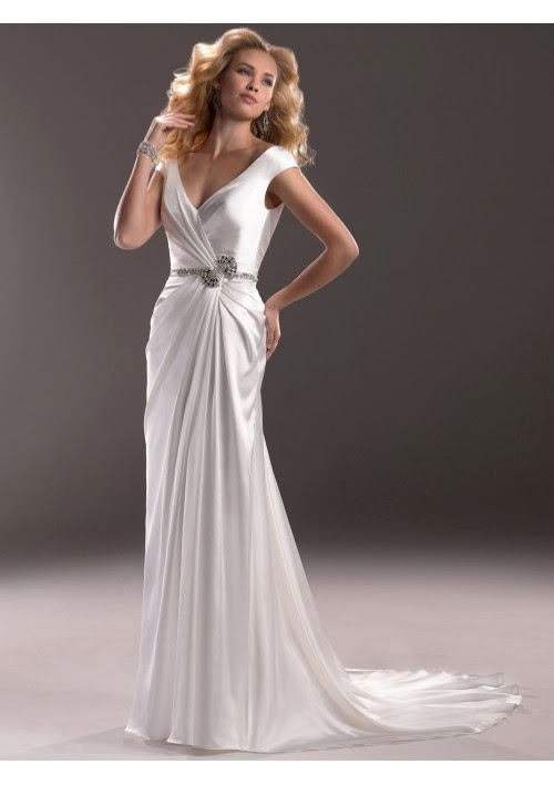 Wedding Blog Elegant Satin Wedding Dresses