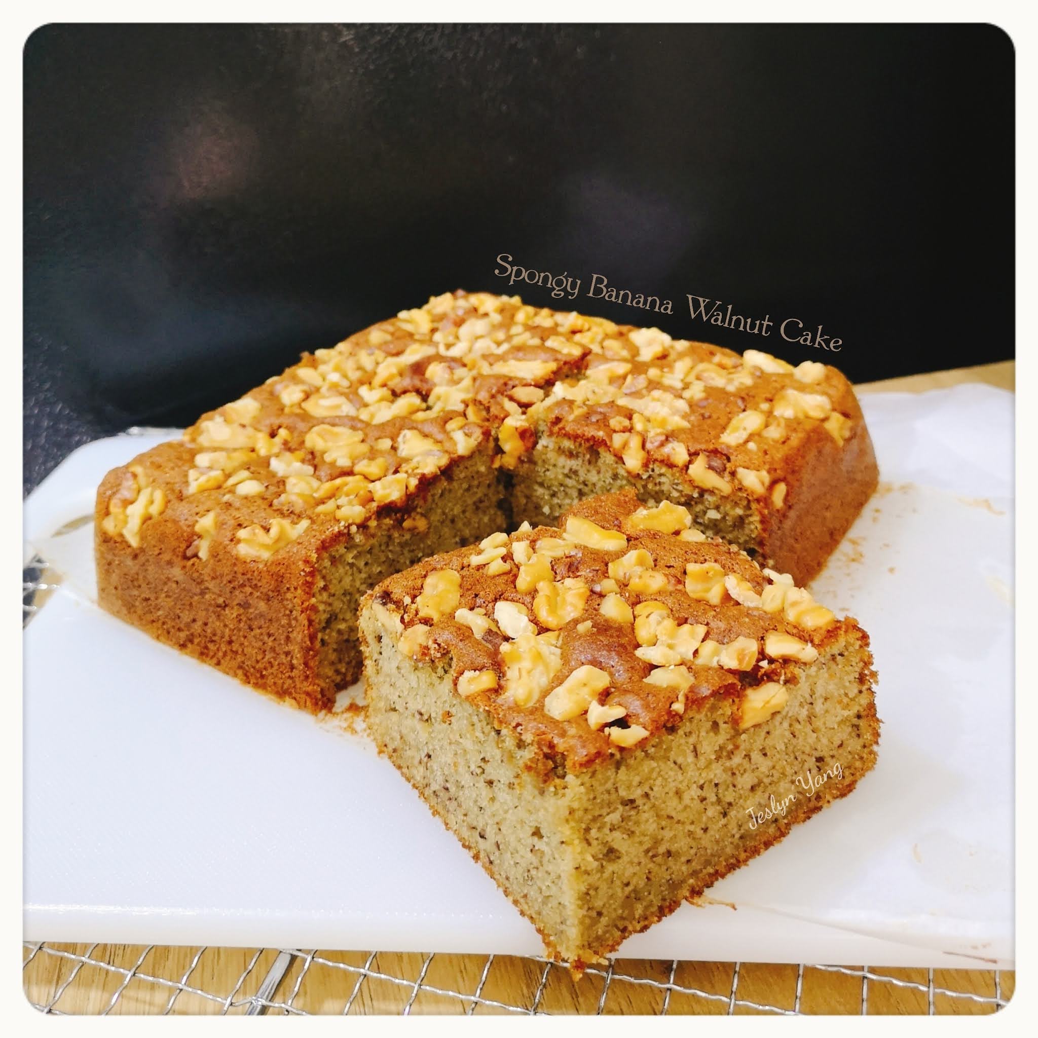 Recipes Collection by Jes Spongy Banana Walnut Cake