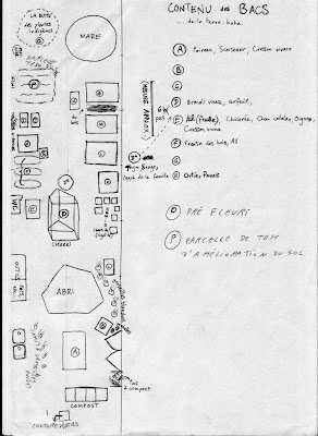 Jardin collectif de la rue Gray: Plan du Jardin