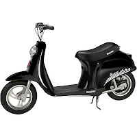 Razor Pocket Mod Miniature, Vapor (black) electric scooter, for ages 12 years plus, speeds up to 15 mph, runs up to 10 miles on a single charge