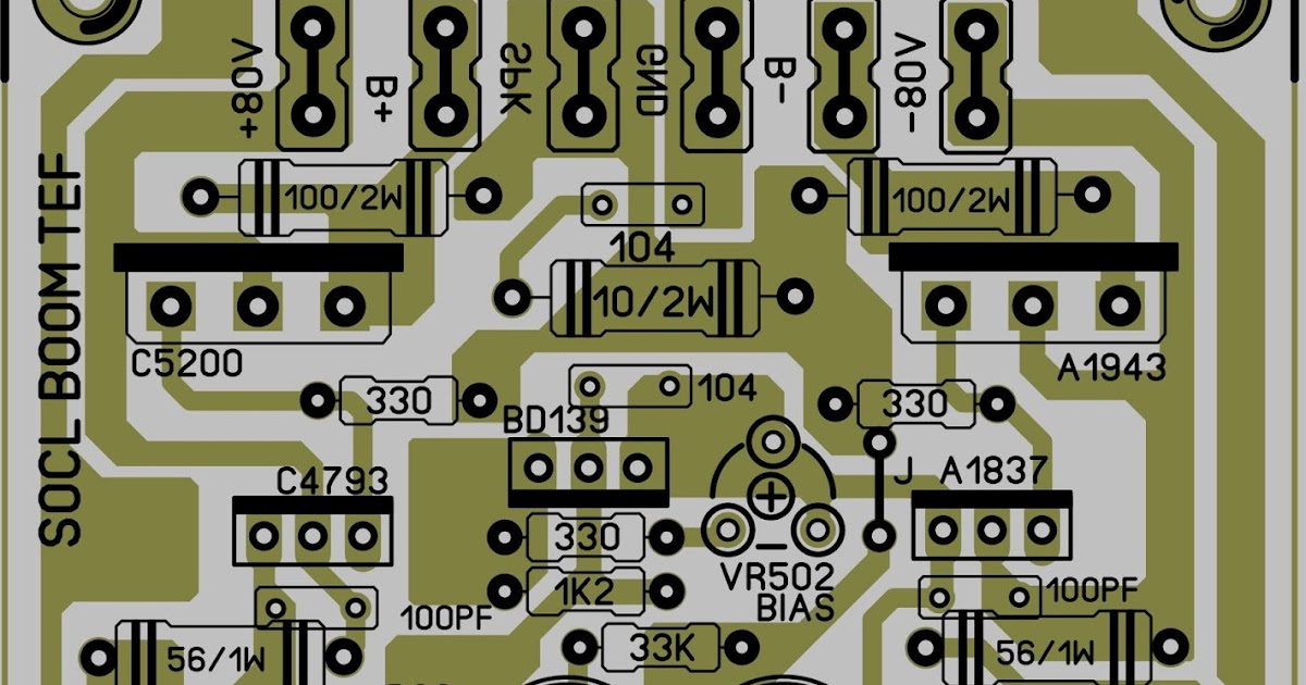 PCB Layout Modifikasi SOCL BOOM TEF dengan Bias dan DCO Seting