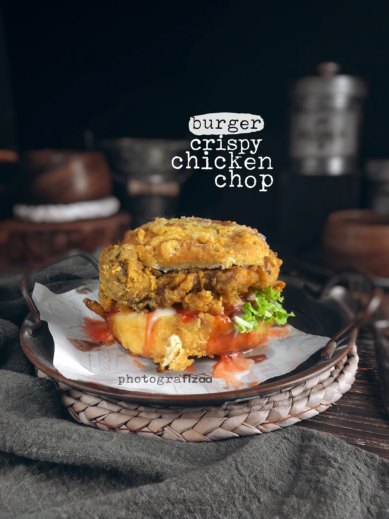 Burger Crispy Chicken Chop