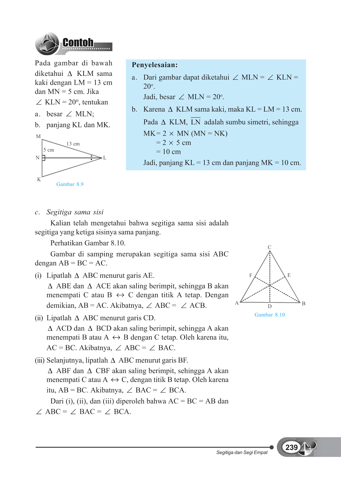 Materi Segitiga dan Segiempat SMP Kelas 7